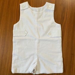 Beaufort Bonnet Jon Jon in white seersucker (size 2T)